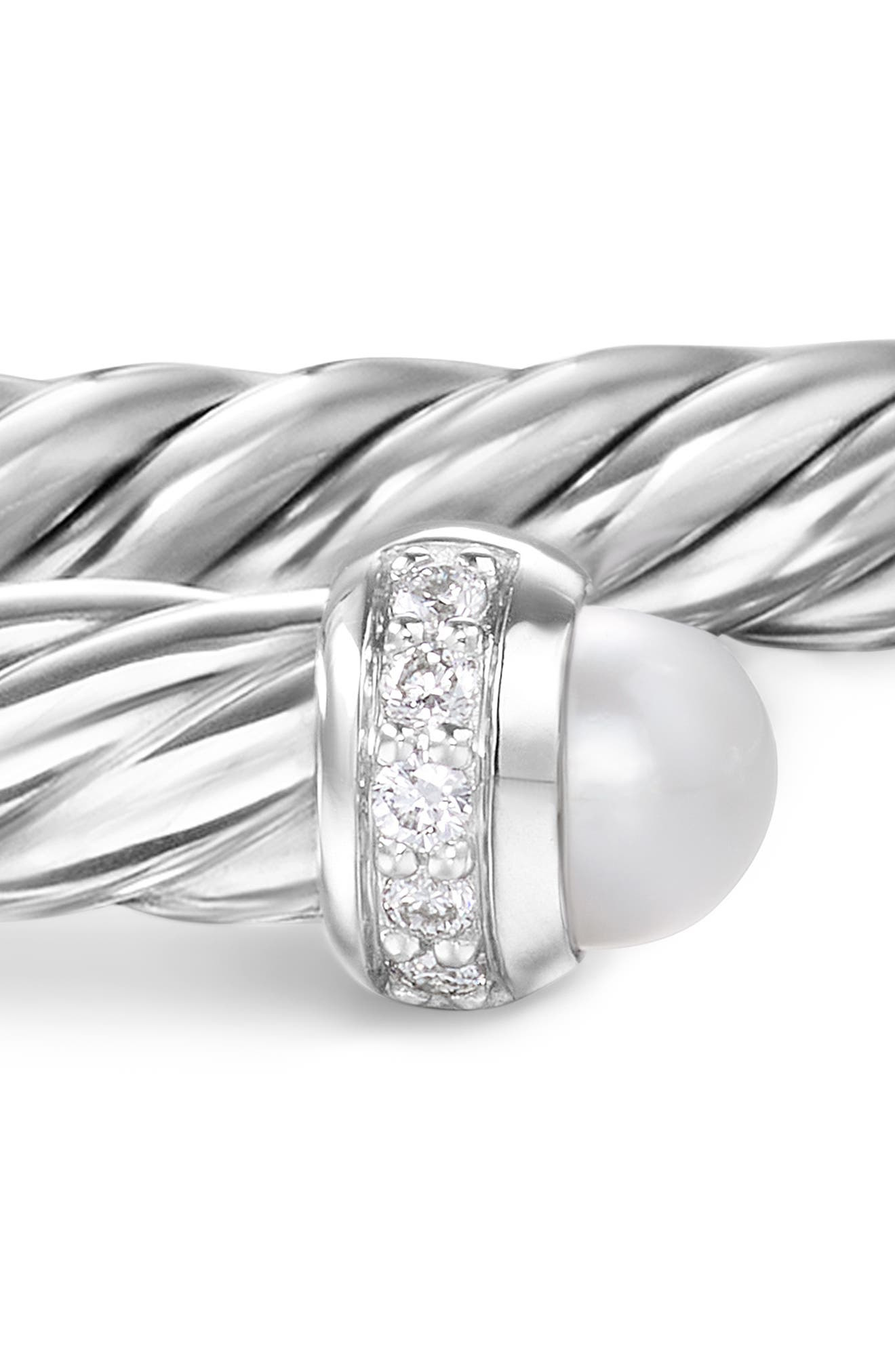 David Yurman Classic Cablespira® Bracelet, 4mm in Pearl at Nordstrom - 4
