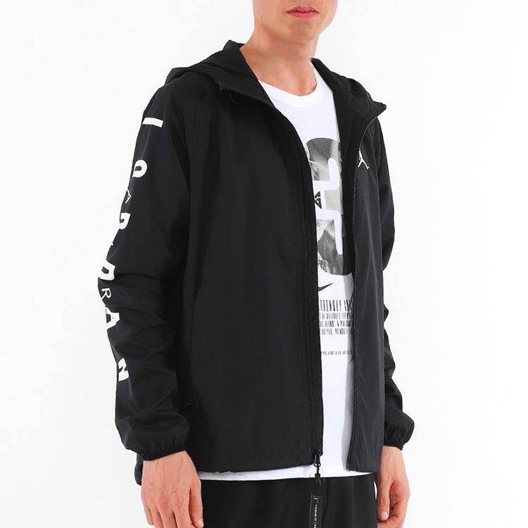 Air Jordan  Jacket JSW WINGS GFX Windbreaker 'Black' 939969-010 - 4