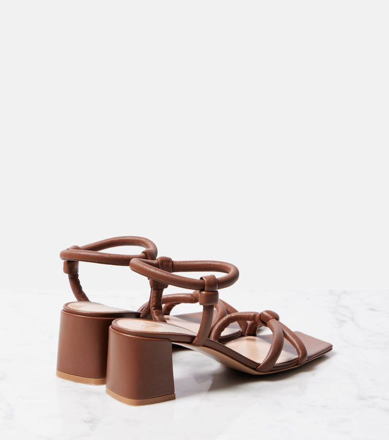 Gianvito Rossi 55 leather sandals outlook