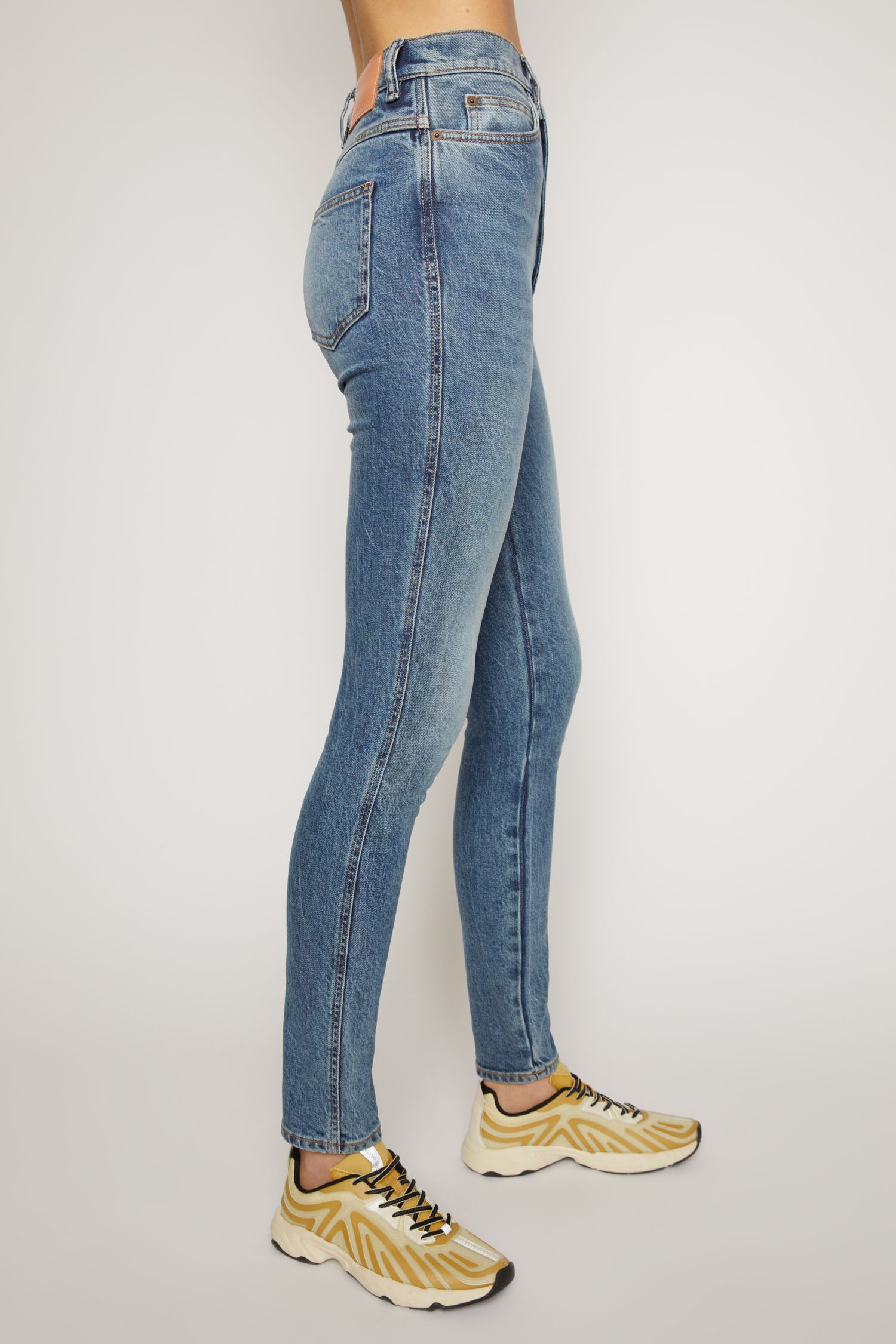 Super high-rise skinny jeans mid blue - 4