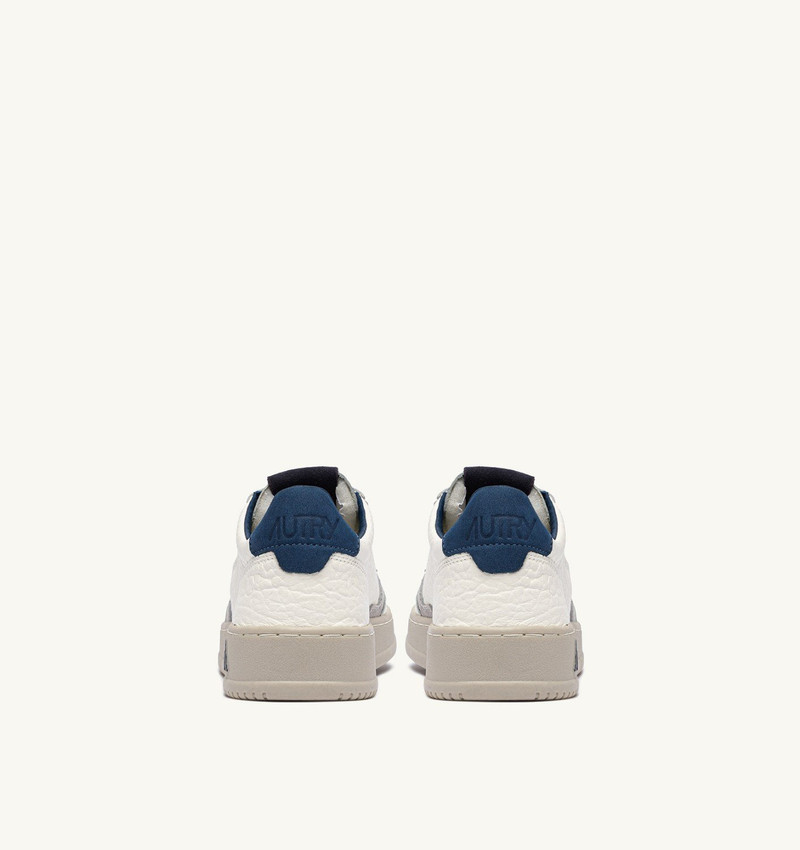 MEDALIST LOW SNEAKERS IN LEATHER COLOR ENSIGN BLUE AND PEROSCOPE 3