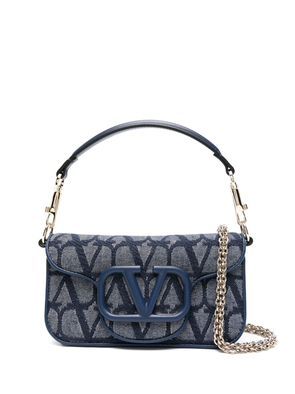 LocÃ² Toile Iconographe denim crossbody bag - 1