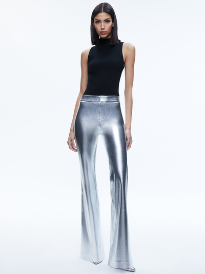 Alice + Olivia LIVI METALLIC VEGAN LEATHER PANT outlook