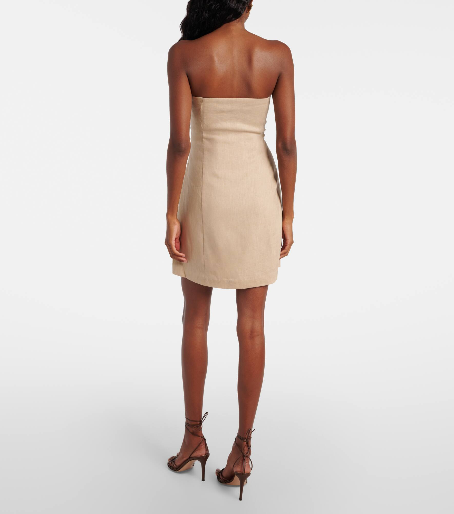 Moretti linen minidress - 3