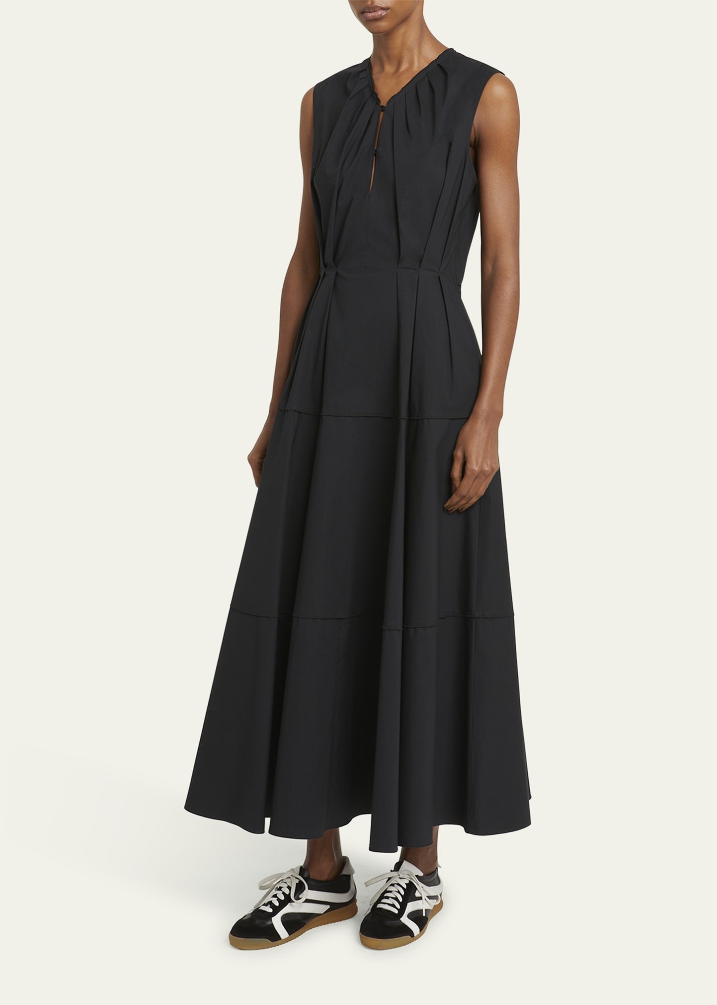 Kailey Stretch Poplin Maxi Dress - 4