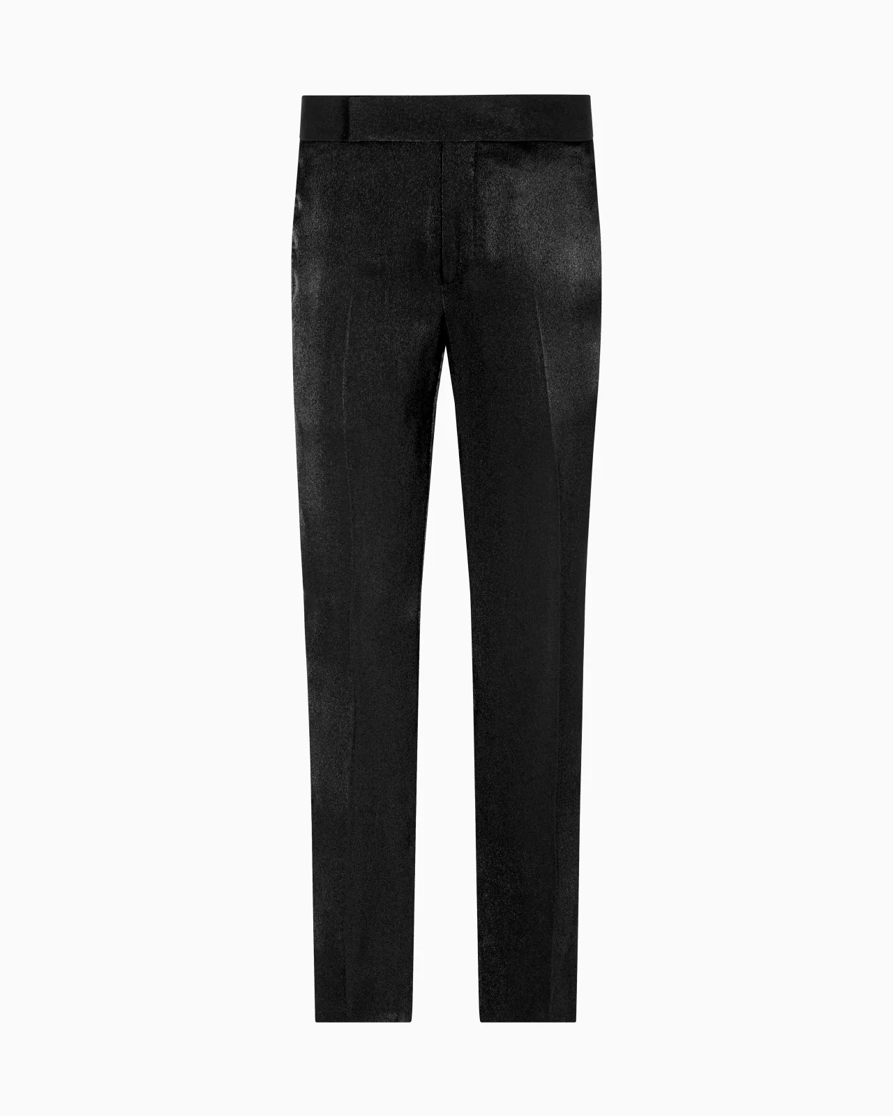 VISCOSE-BLEND FLAT-FRONT TROUSERS - 1