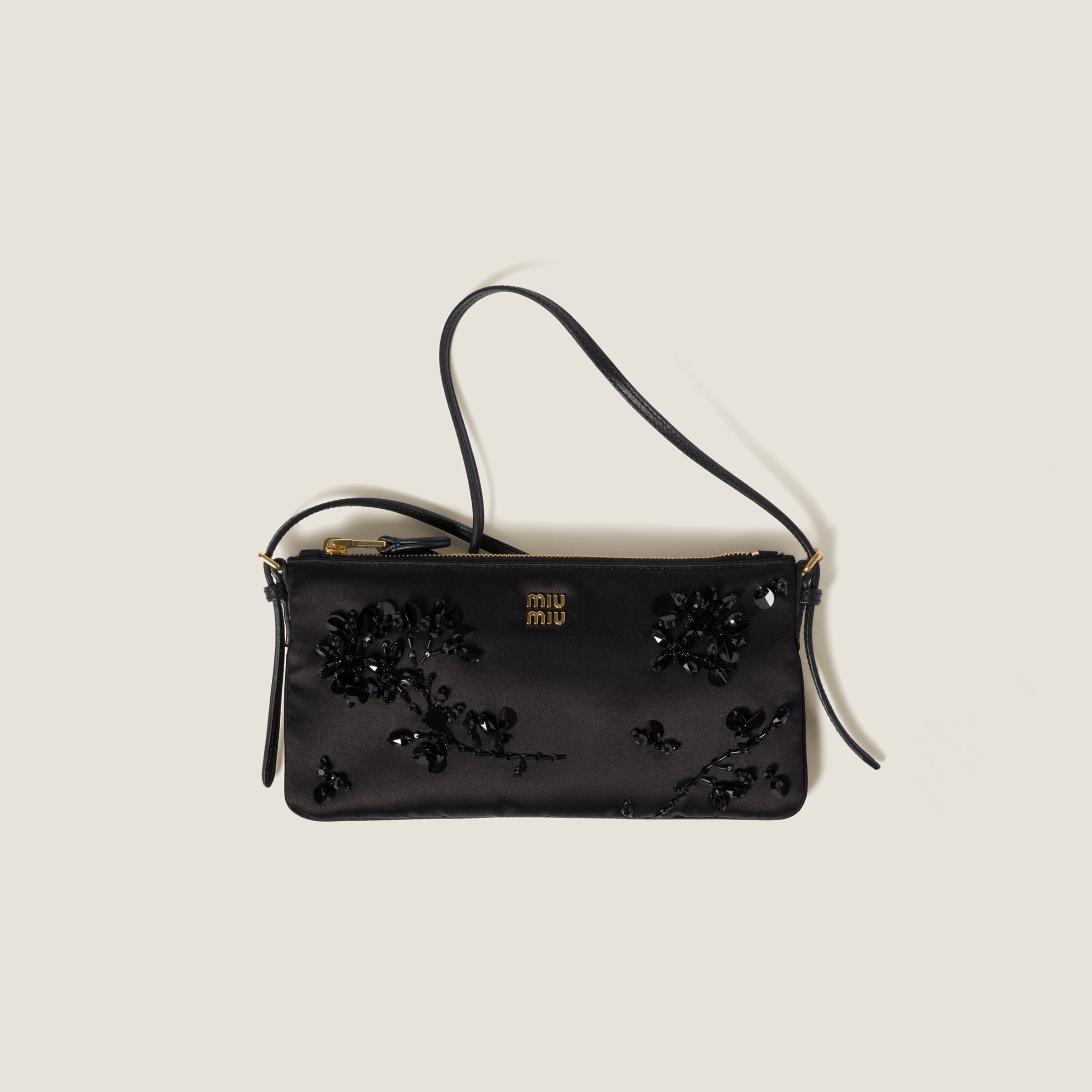 Duchesse mini pouch with embroidery - 1