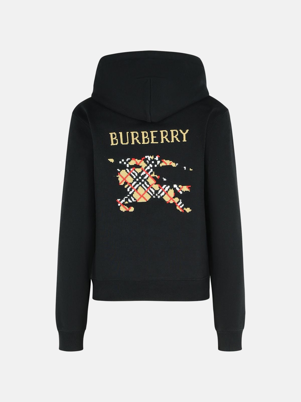 'HARRIET' BLACK COTTON SWEATSHIRT - 3