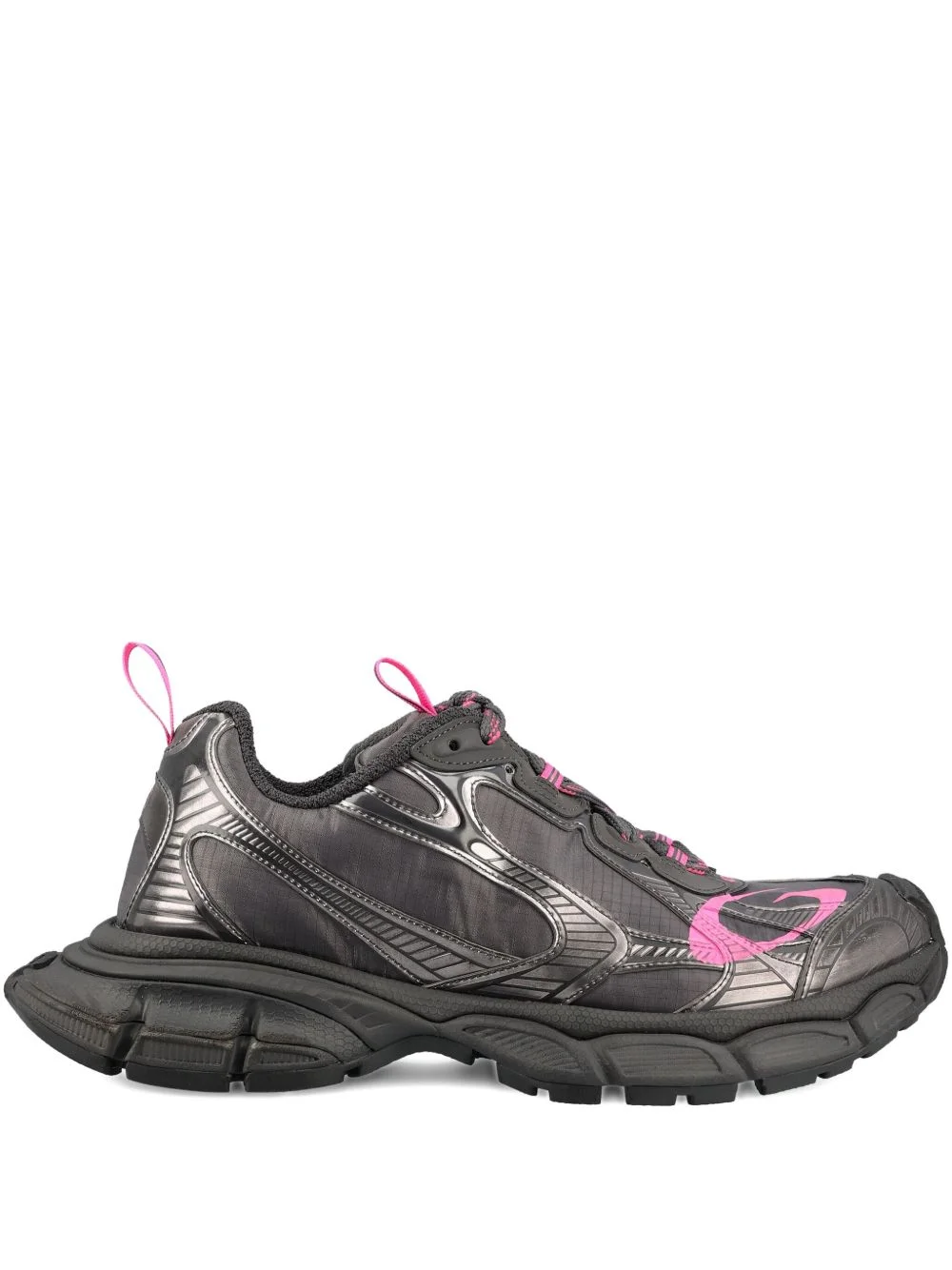 shiny embossed sneakers - 1