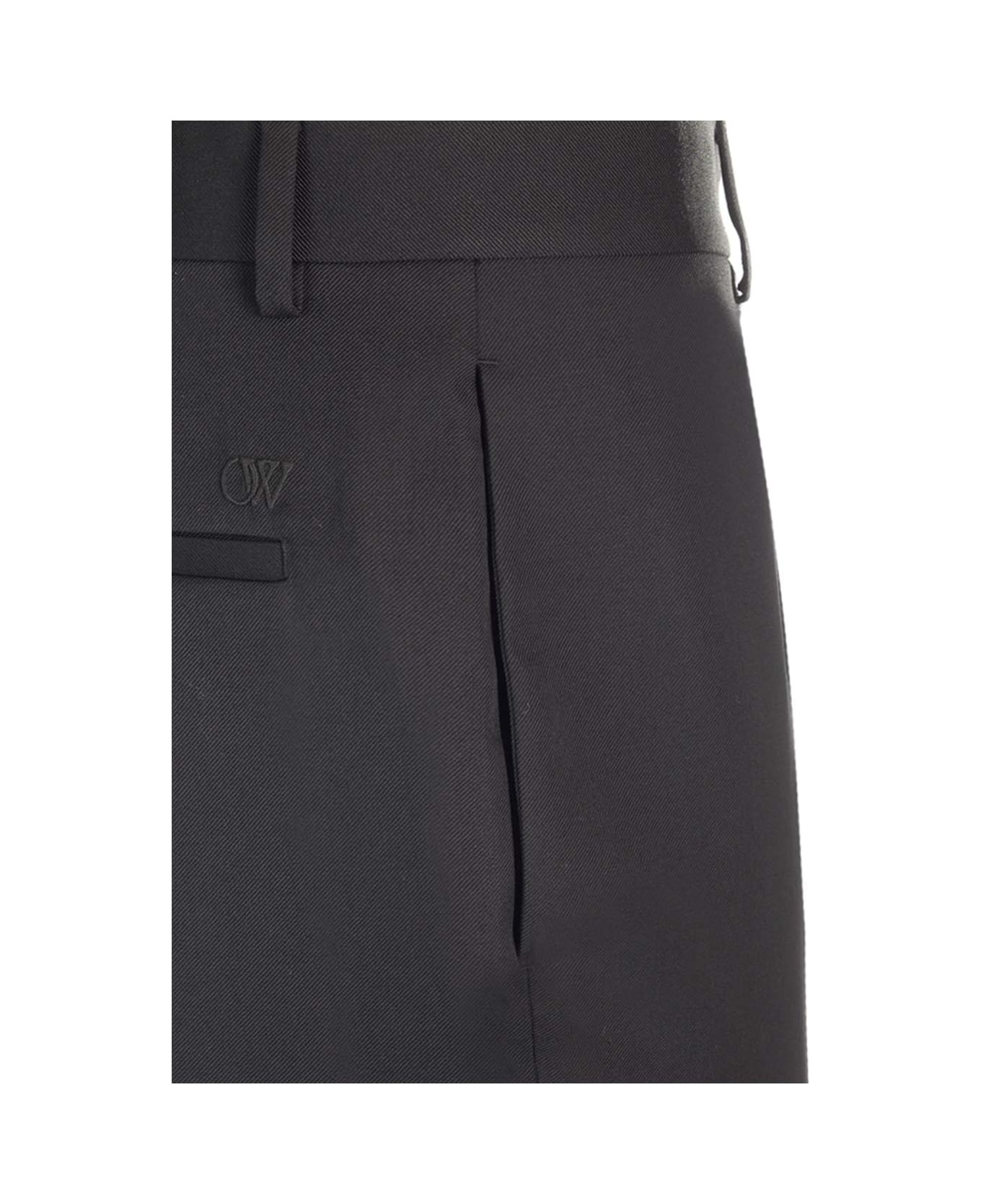 Wool Logo Pants - 3