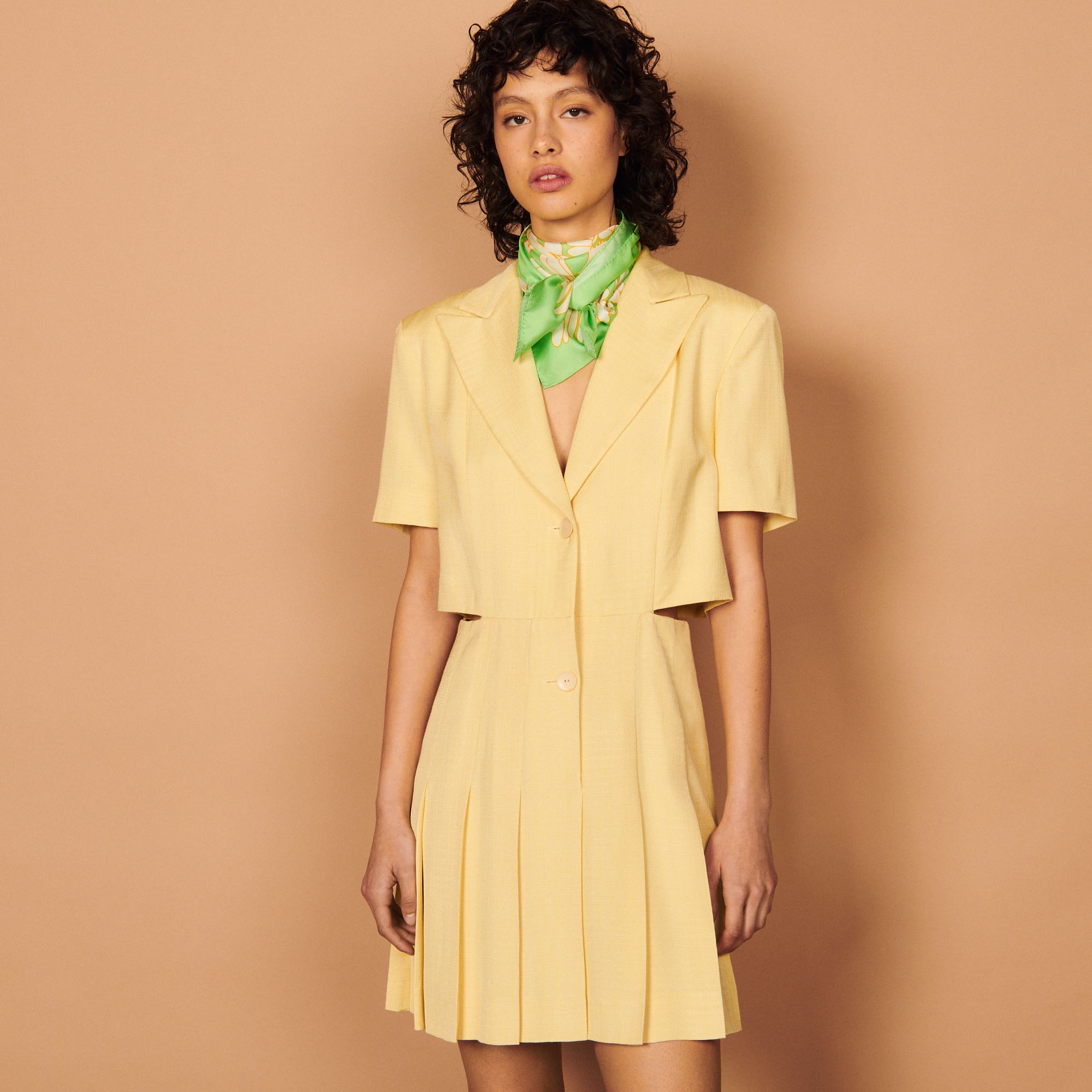 Tailored dress with cut-outs - 1
