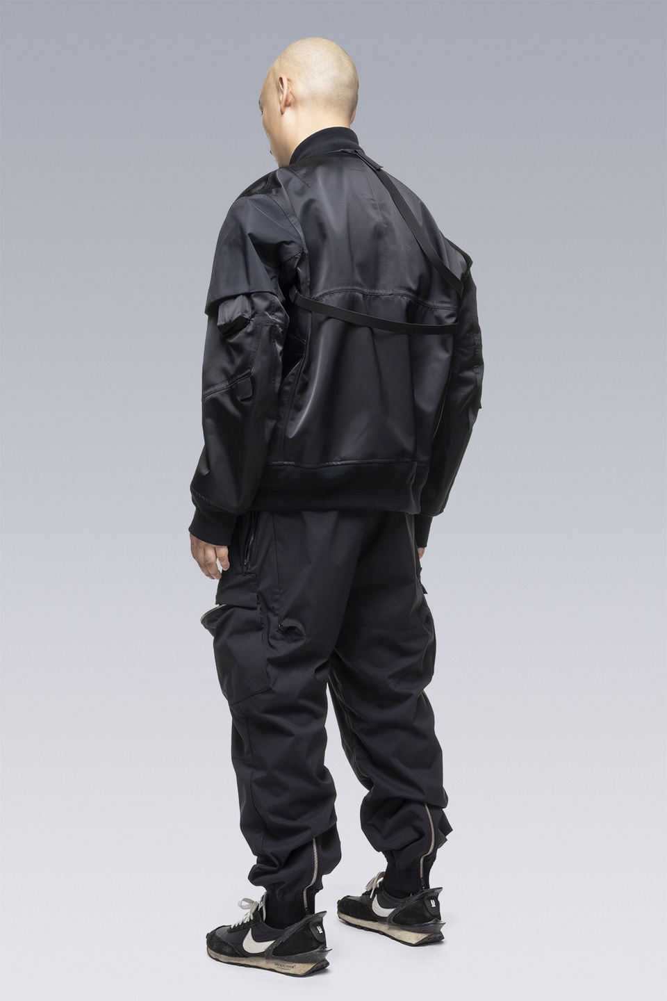 SAC-J2762 sacai / ACRONYM Bomber Jacket Black - 4