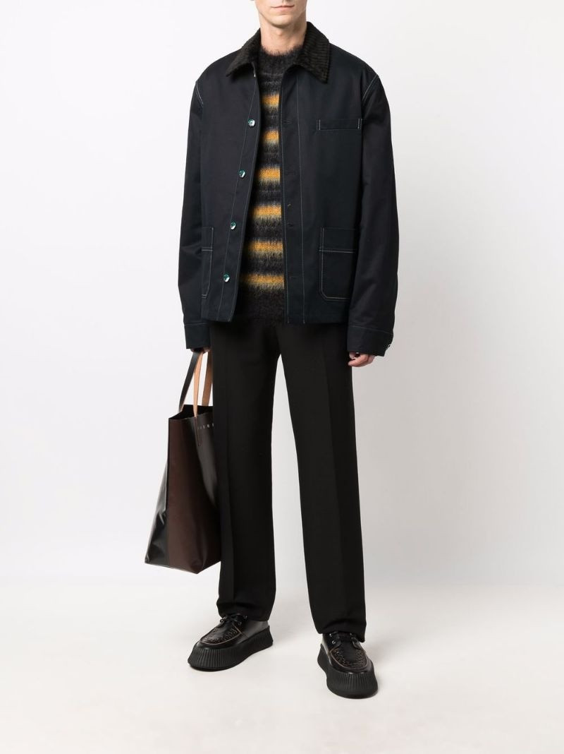 Marni stitch-detail shirt jacket outlook