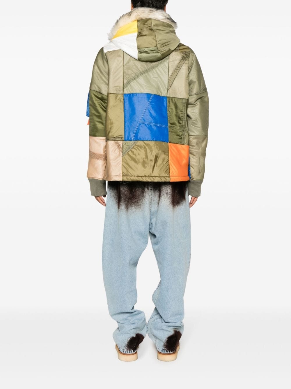 Parachute Scrapwrk color-block panelled jacket - 4