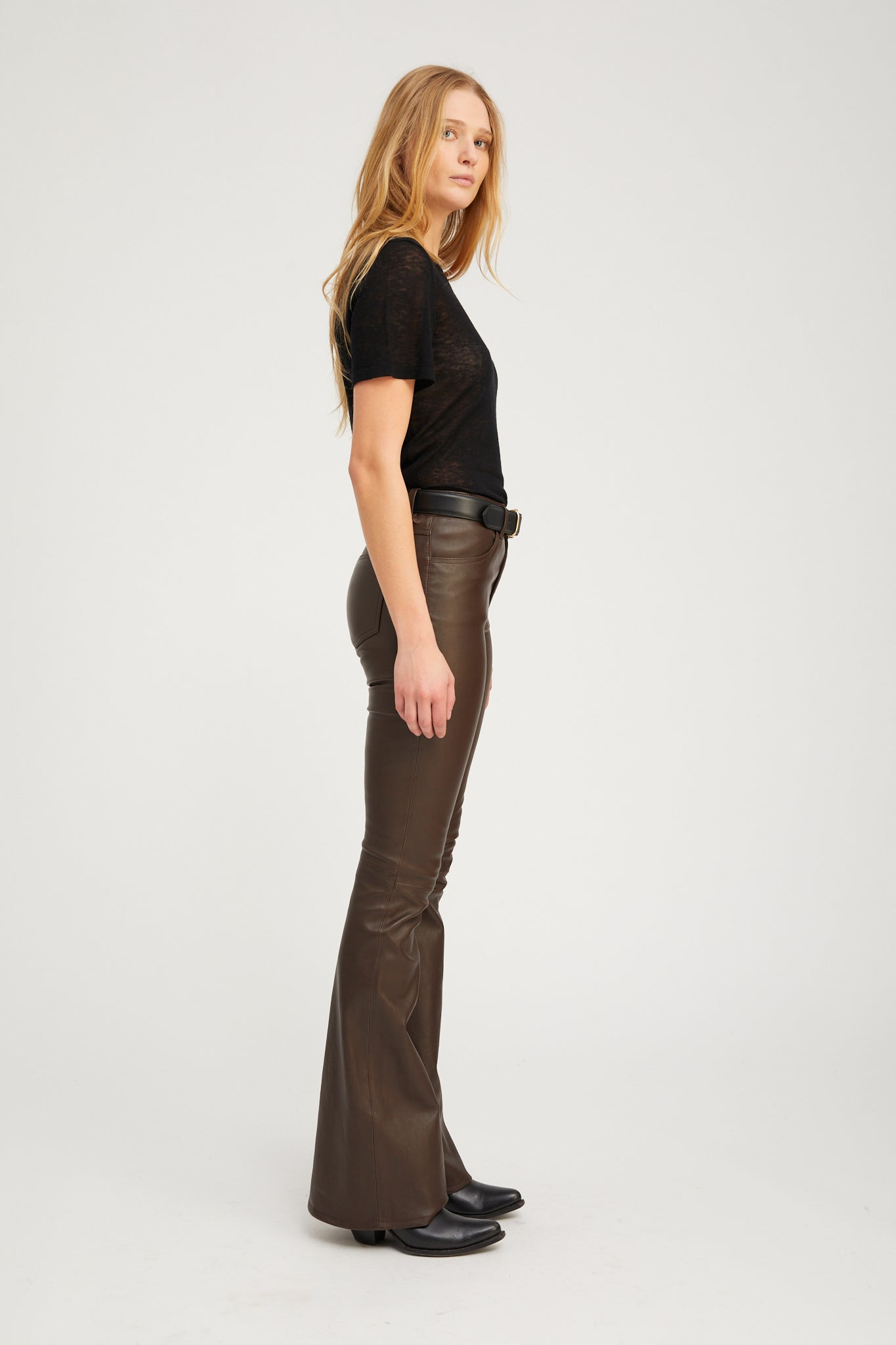 AMERICANO LEATHER 5 POCKET MICRO FLARE - 2