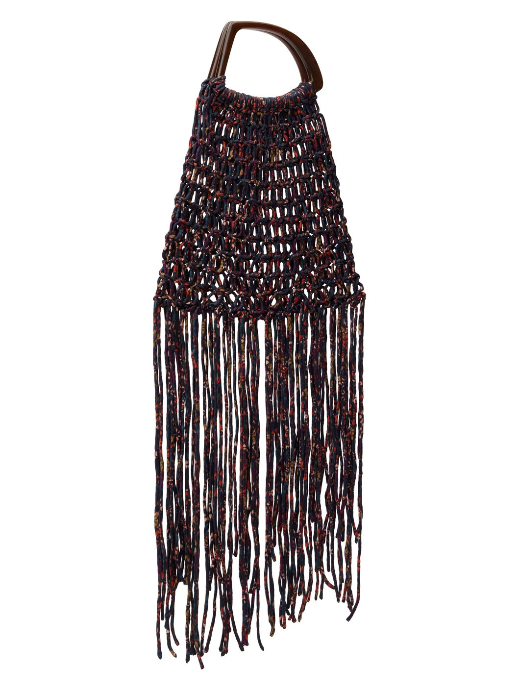 Black & Red Fringe Bag - 2