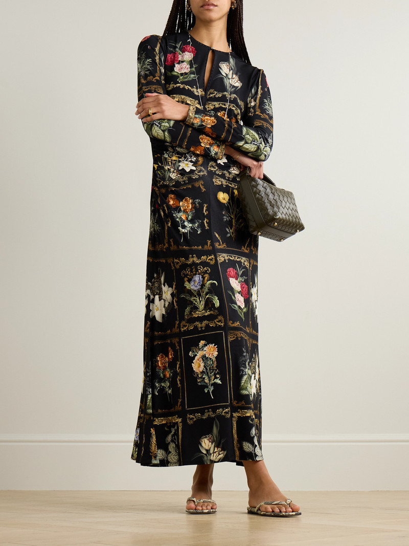 CAMILLA Crystal-embellished Floral-print Stretch-jersey Maxi Dress outlook
