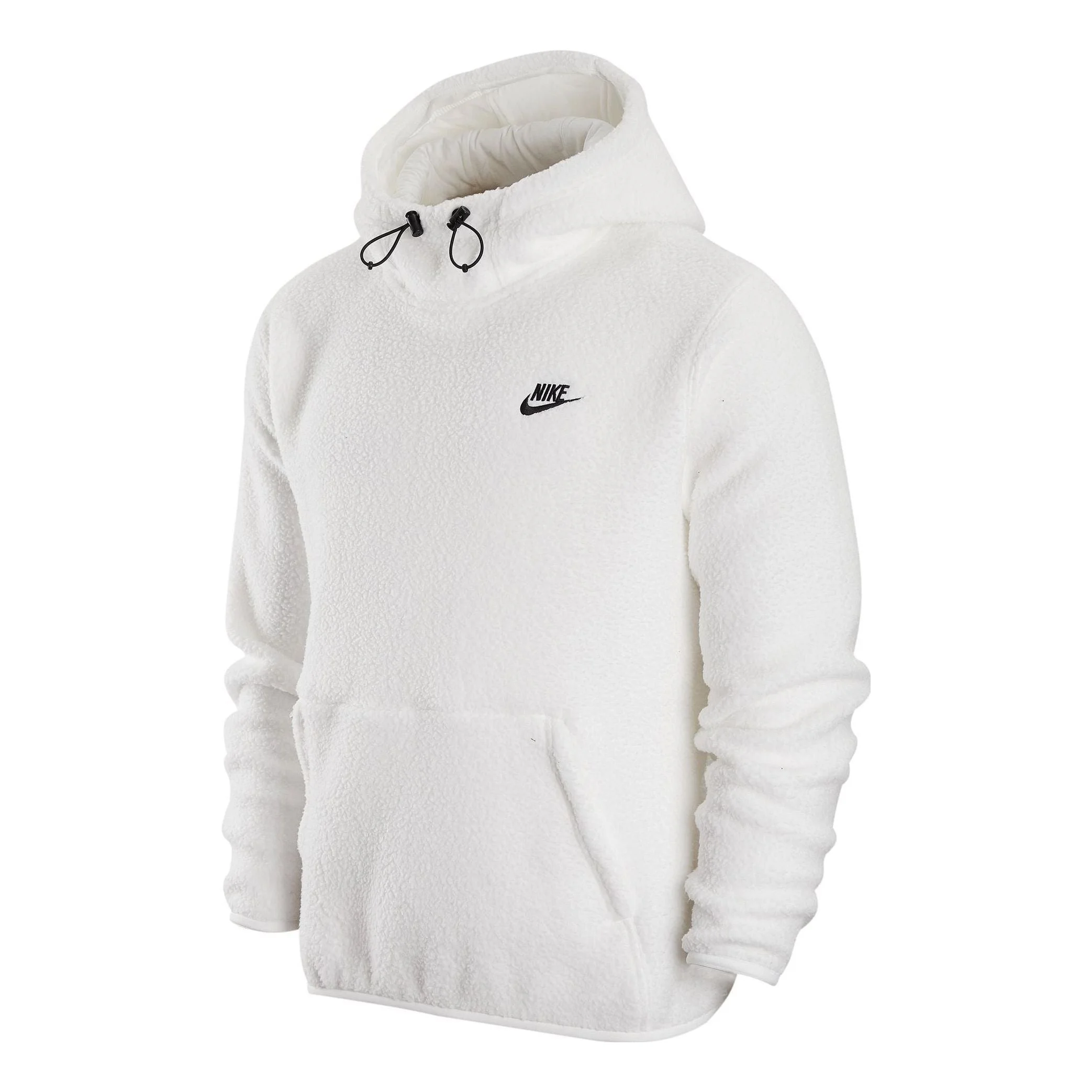 Nike Sport Logo Drawstring Hoodie 'White Black' DV8155-100 - 1