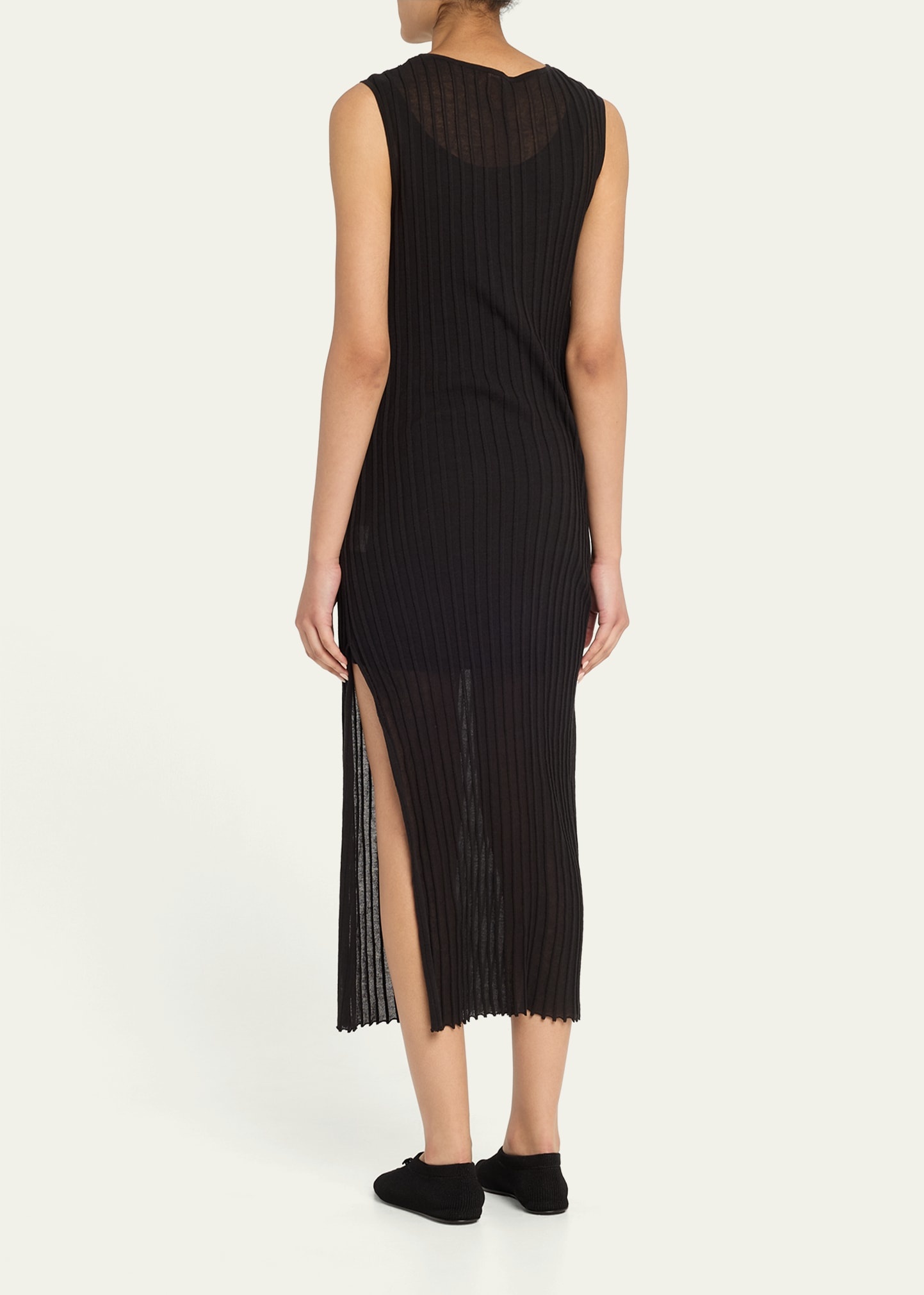Ada Sleeveless Rib Knit Maxi Dress - 3