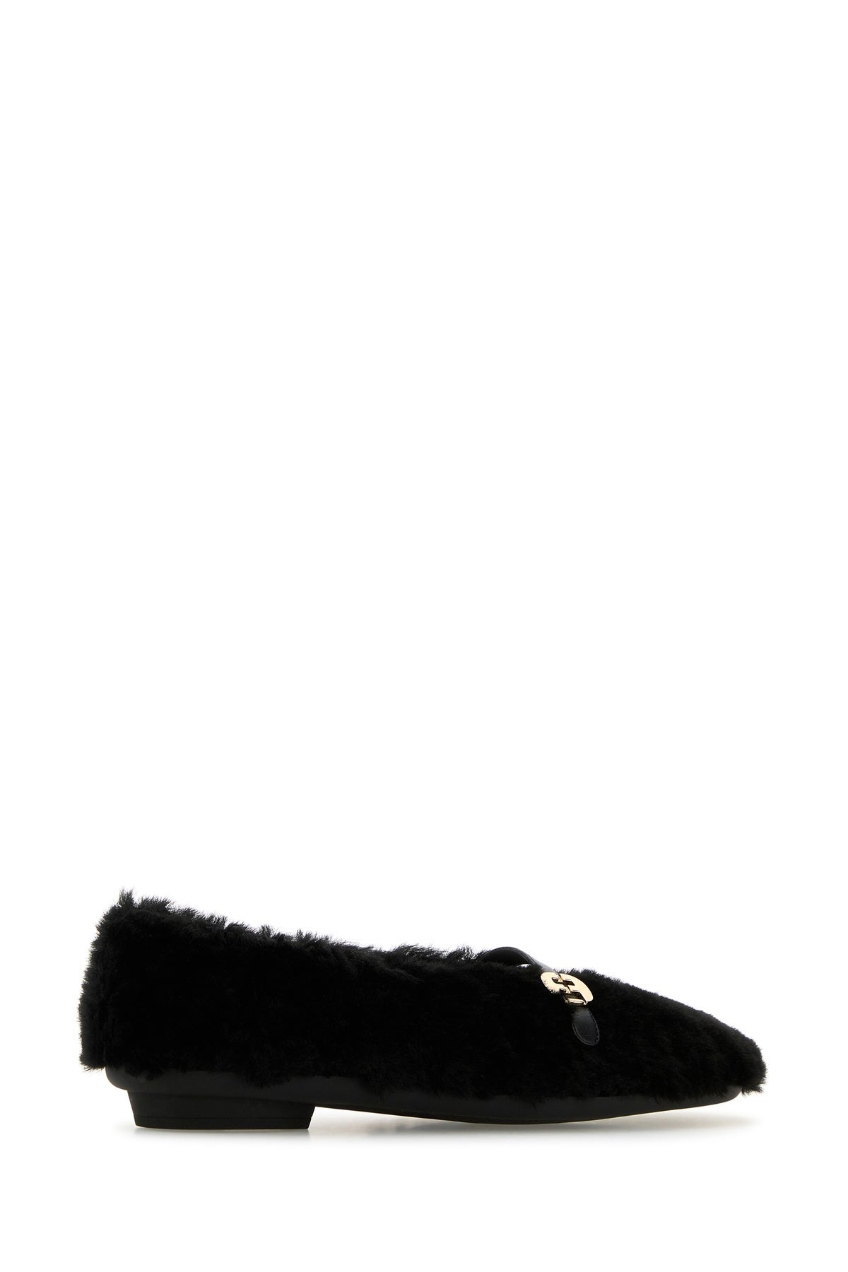 Black shearling Noella ballerinas - 3