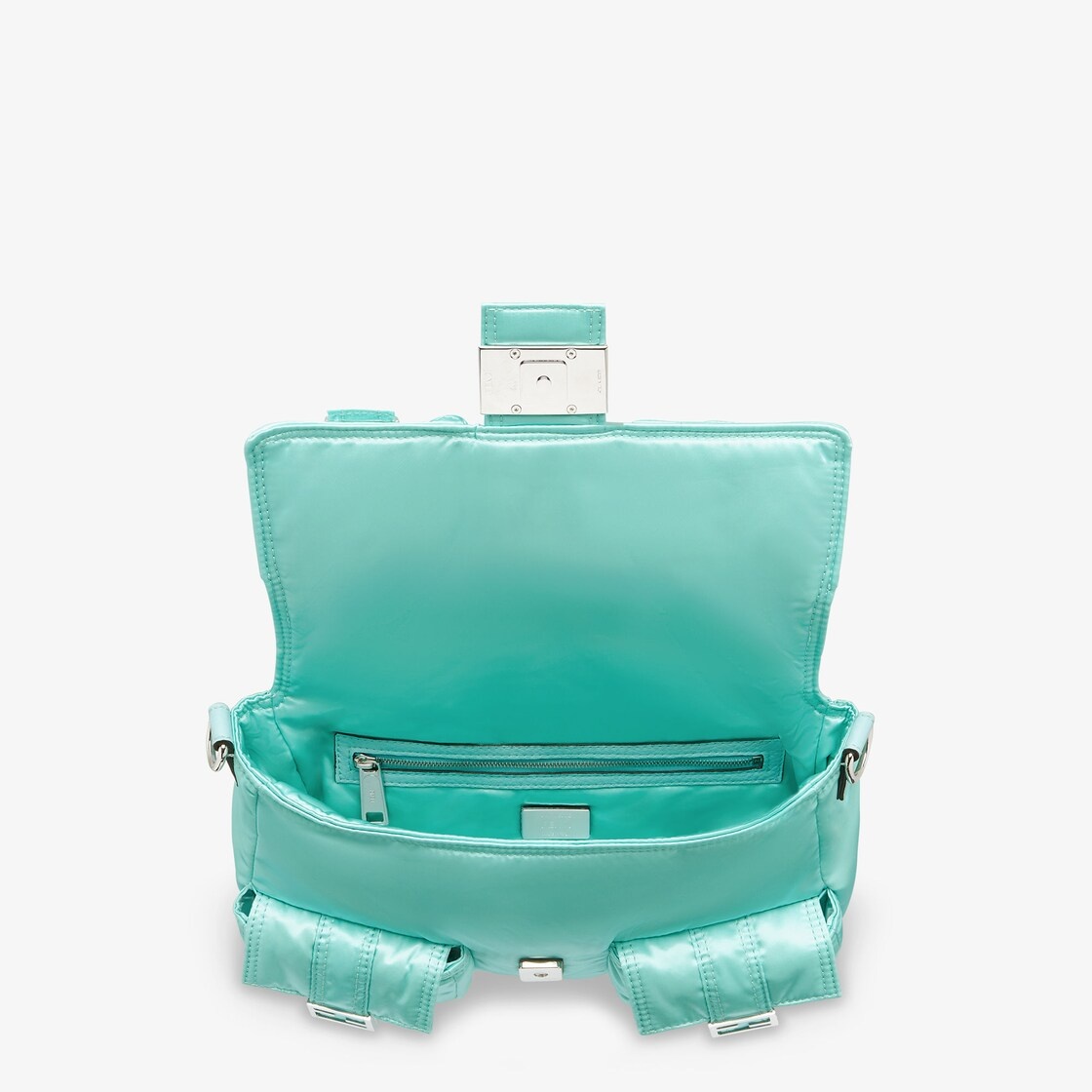 Turquoise nylon bag - 4