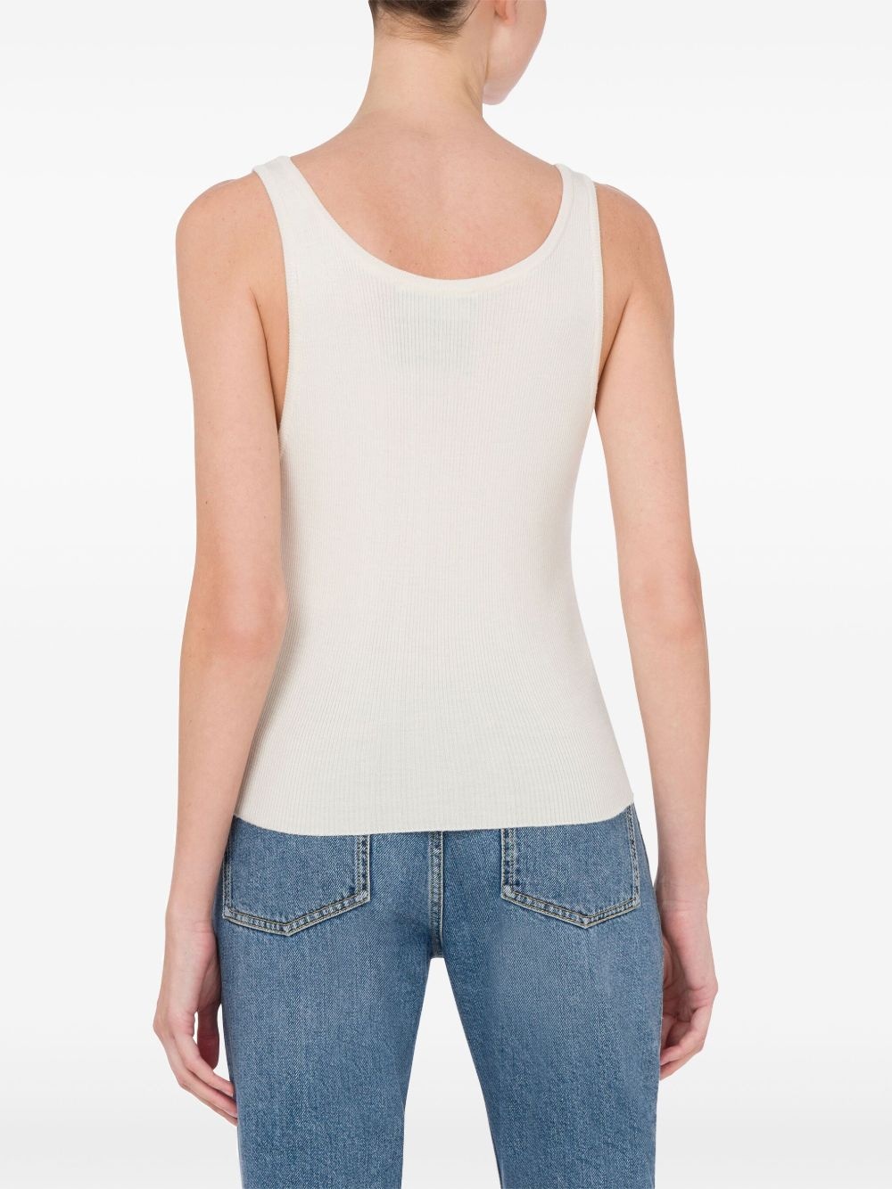 fine-ribbed tank top - 3
