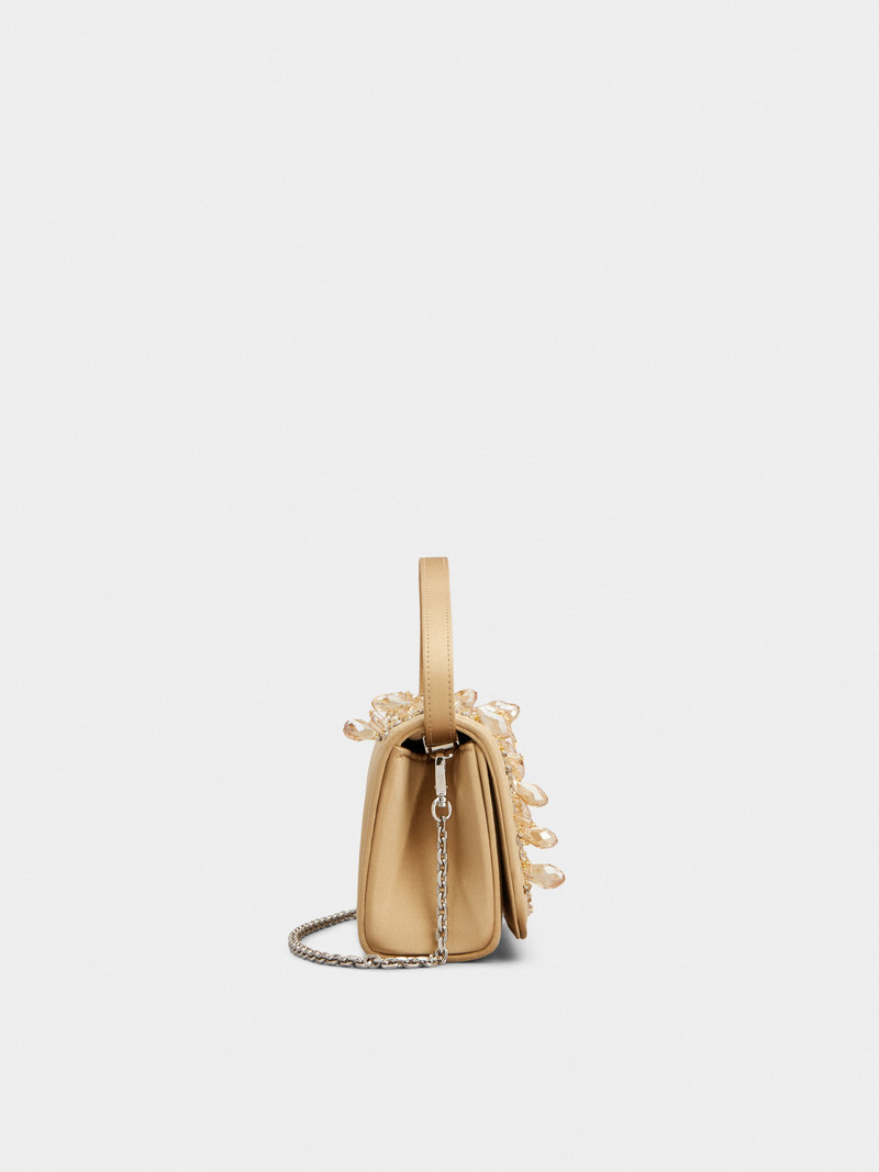 Roger Vivier Pilgrim Micro Bag in satin outlook