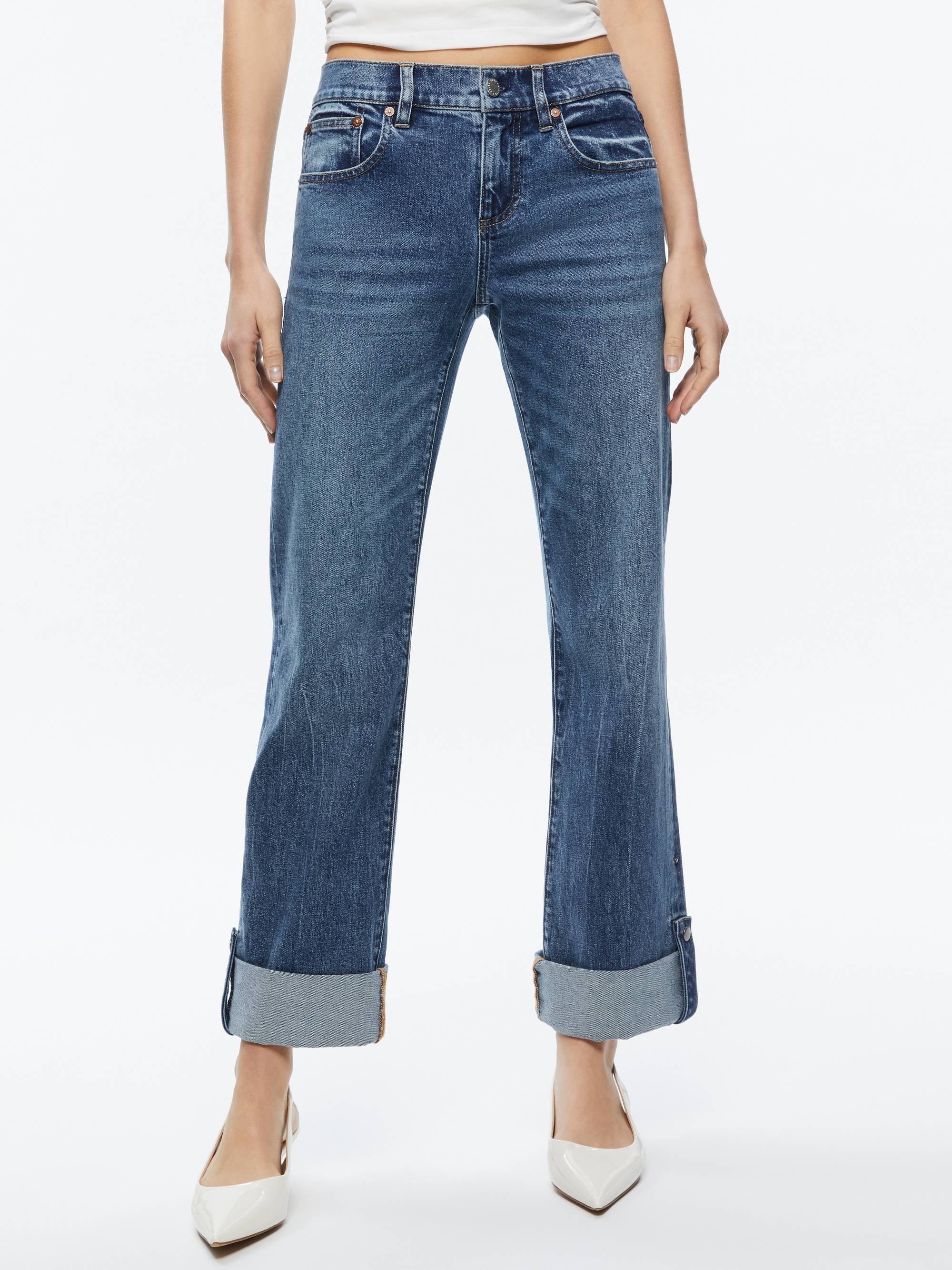ABILENE LOW RISE CUFFED JEAN WITH SNAPS - 2