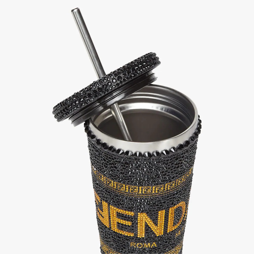 Fendace Black metal  Logo glasses - 3