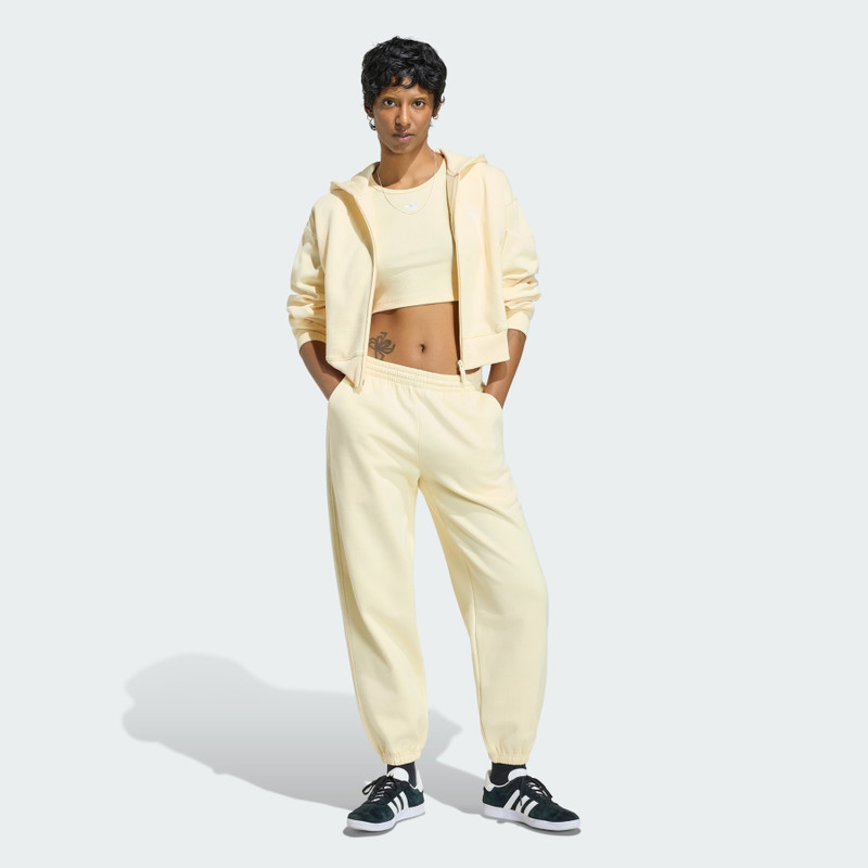 ESSENTIALS FLEECE CROPPED FZ HOODIE 4