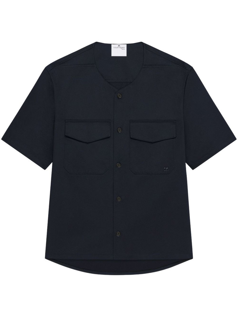 collarless shirt 1