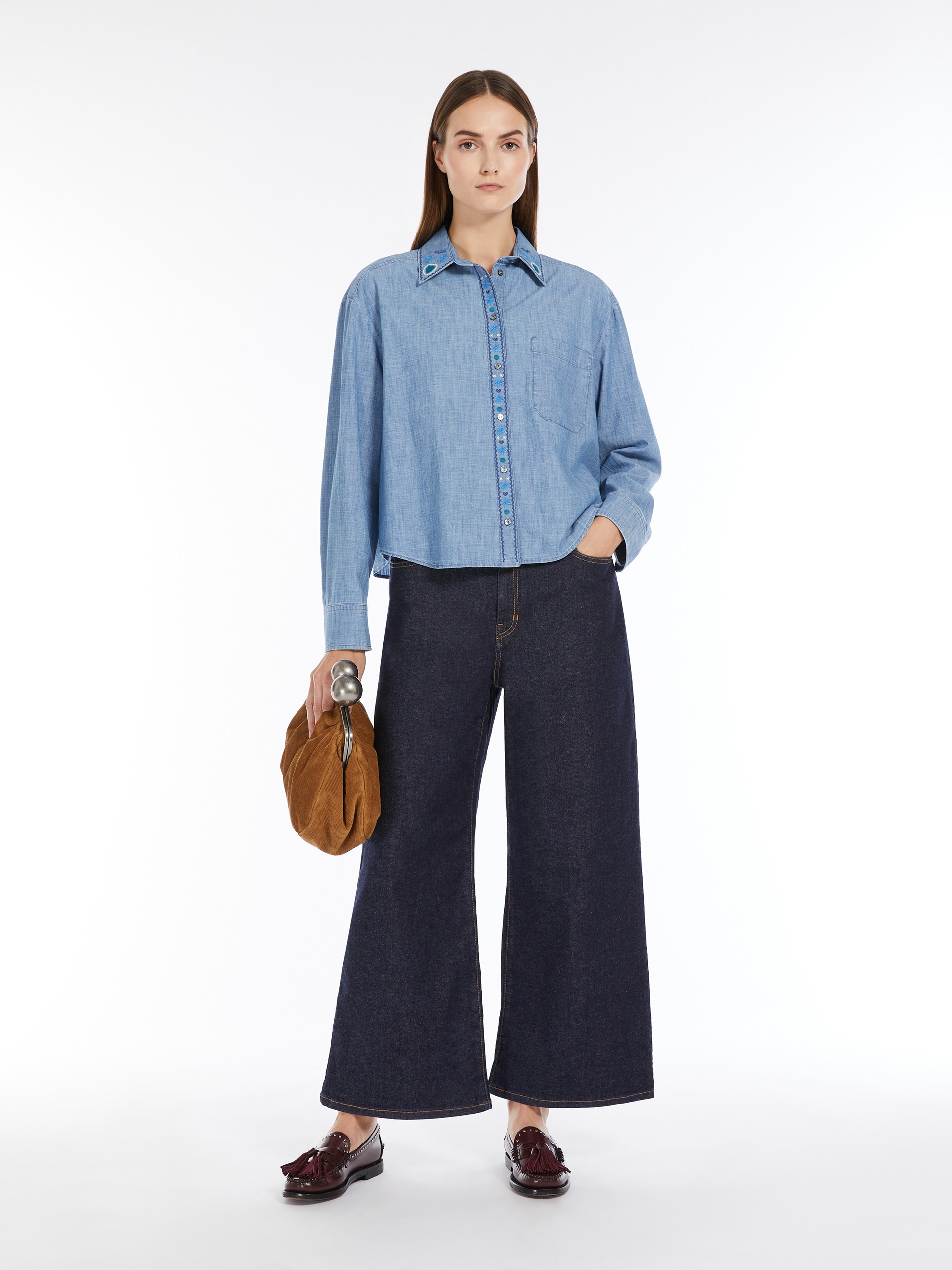 MUSETTE Cotton chambray shirt - 2