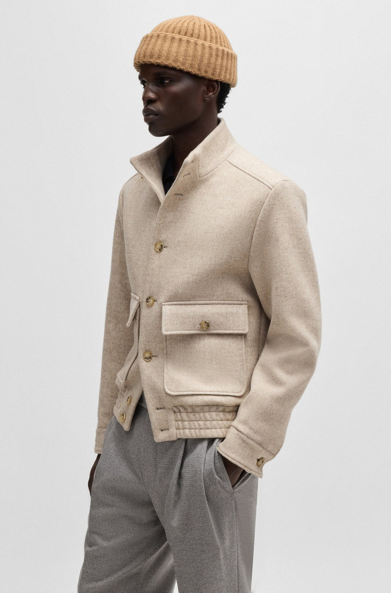 FISHERMAN BEANIE HAT IN VIRGIN WOOL AND CASHMERE 4