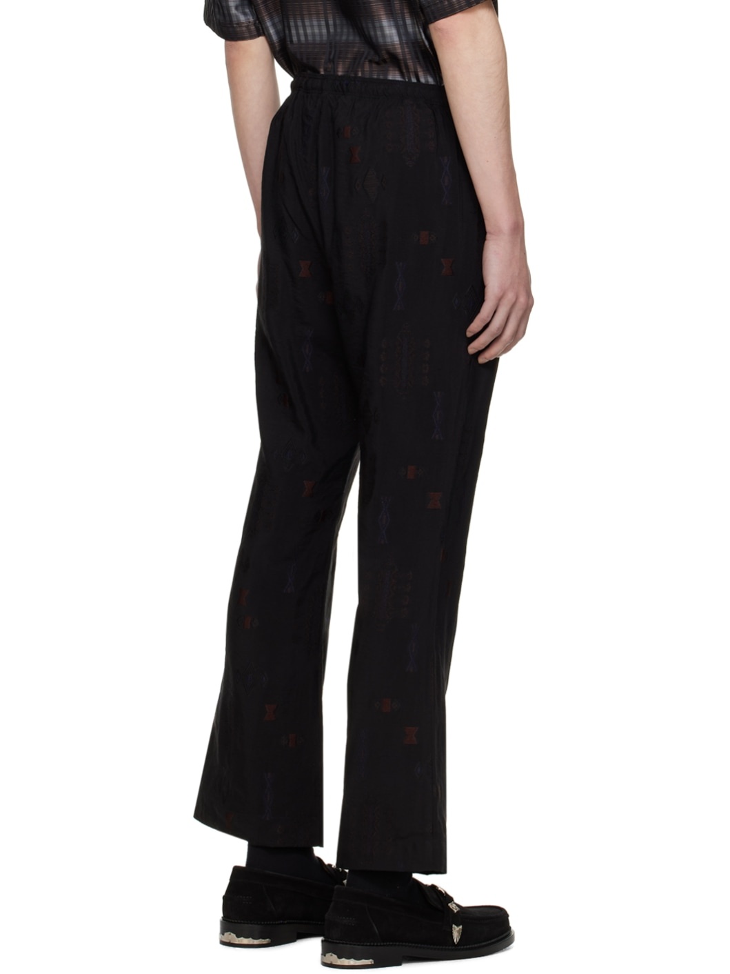 Black String Easy Trousers - 3