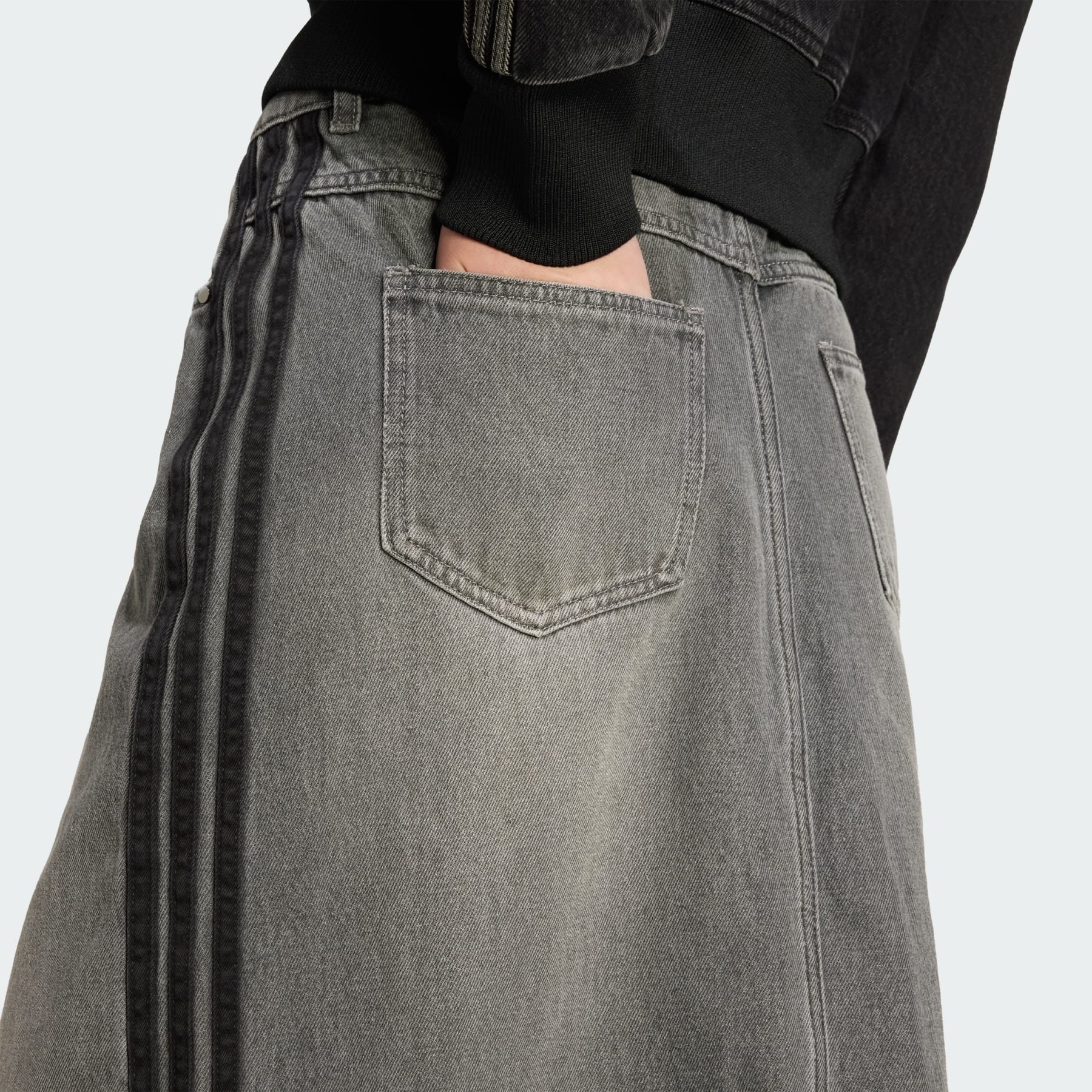 Adicolor 3-Stripes Denim Pencil Skirt - 5