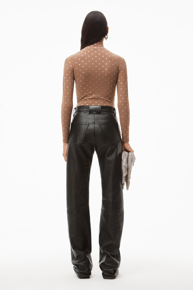 HOTFIX LOGO TURTLENECK IN CRYSTAL NYLON 4