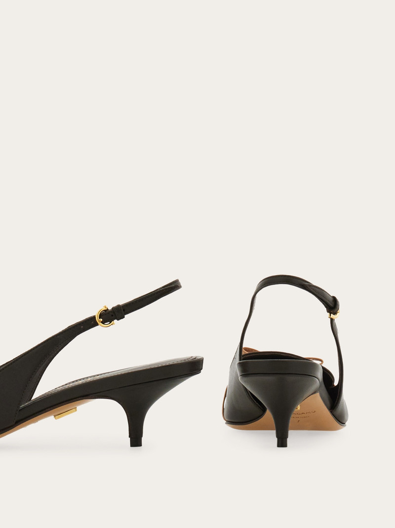 Slingback with bow mini bow detail 7