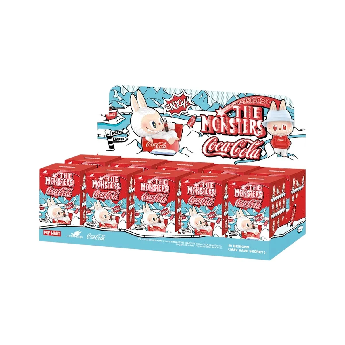 Pop Mart x Coca-Cola The Monsters Labubu Figure Sealed Case (10 Blind Boxes) PPMT-2410-0232 - 1