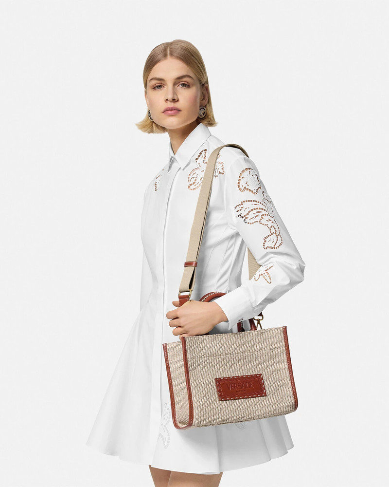 Athena Raffia Small Tote Bag 4