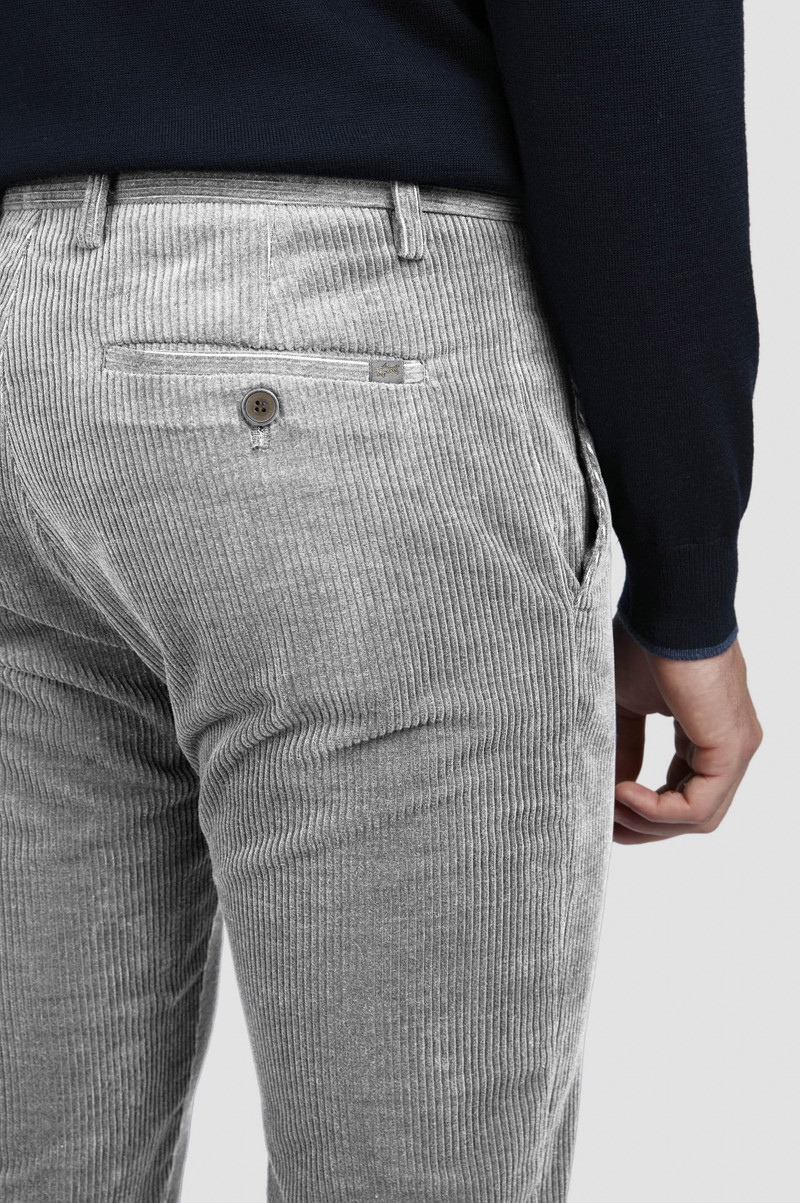 COTTON VELVET AND CASHMERE CHINO PANTS 4