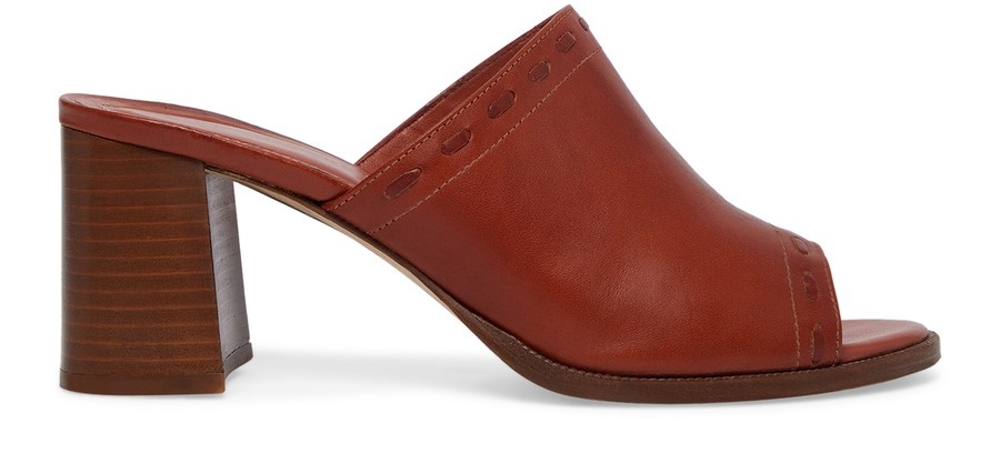 Mules in vegetable tanned leather - 1