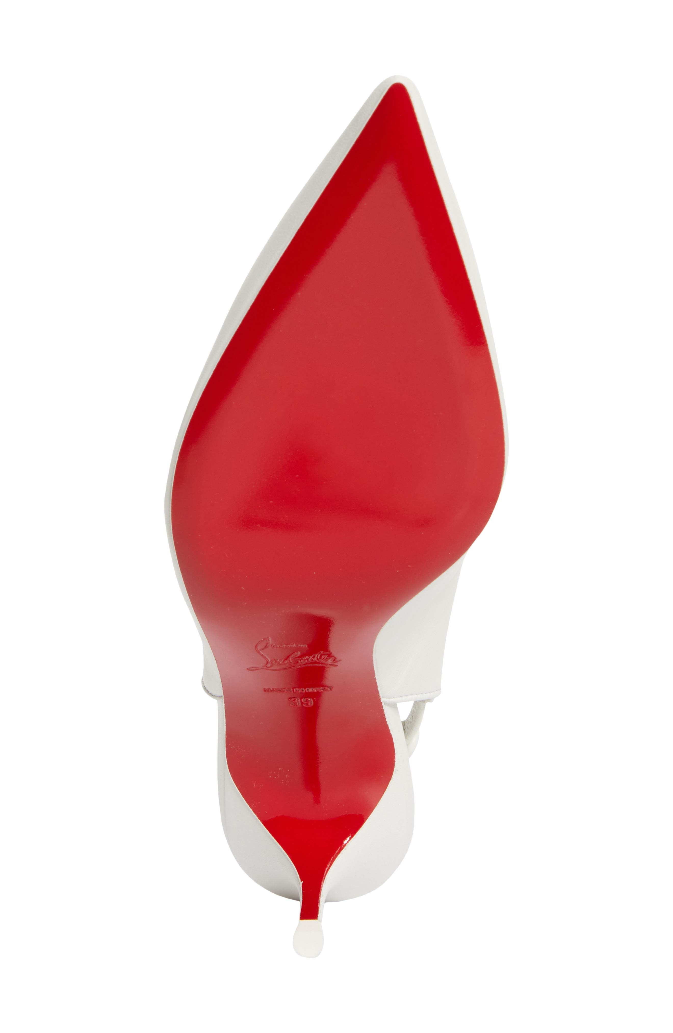 Christian Louboutin Sporty Kate Slingback Pump in Bianco at Nordstrom - 7