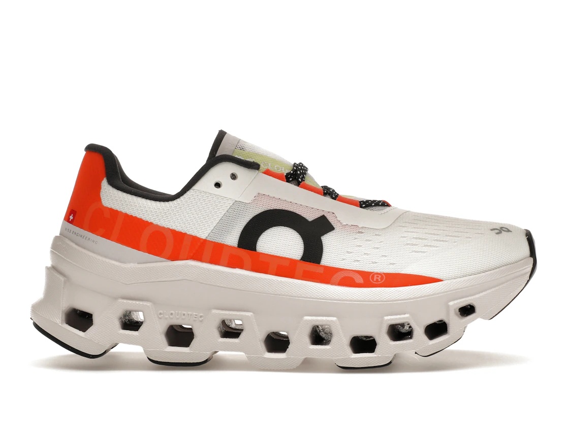 On Running Cloudmonster Undyed-White Flame (Women's) - 1