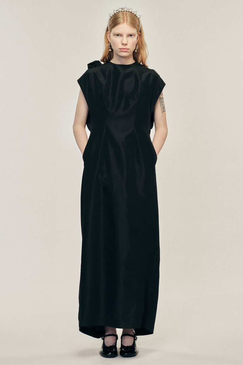 Fitted Back Ruched Detail Chain Dress 1
