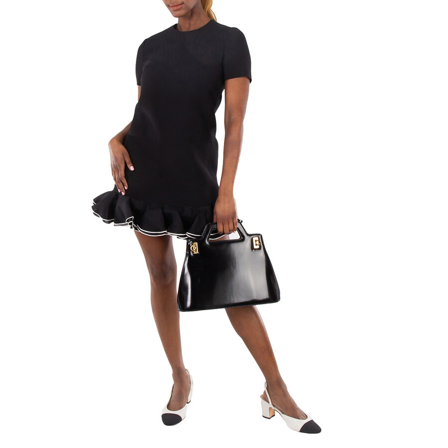 Ferragamo Wanda Top Handle Bag - Black - 2