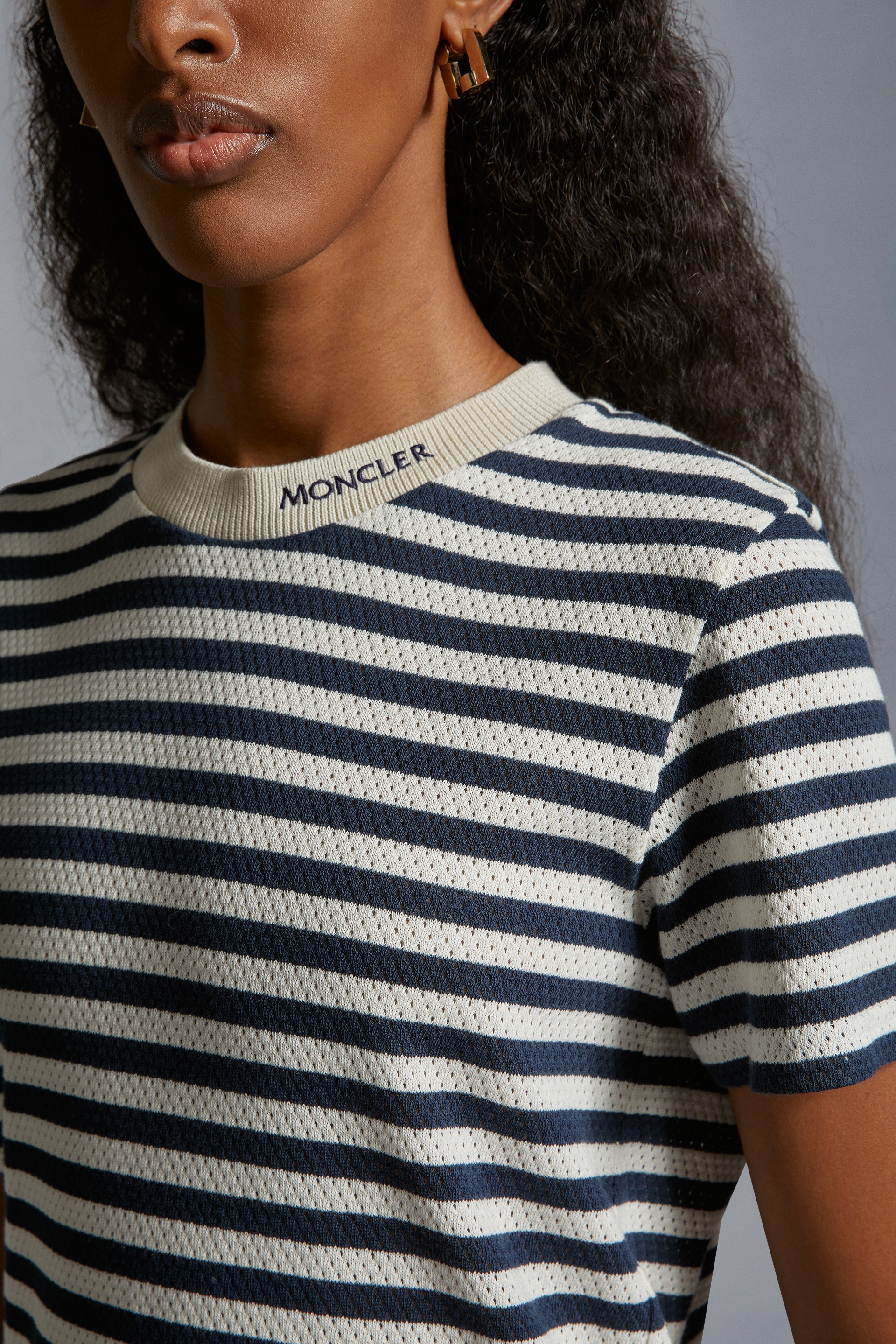 Moncler Striped T-Shirt | REVERSIBLE
