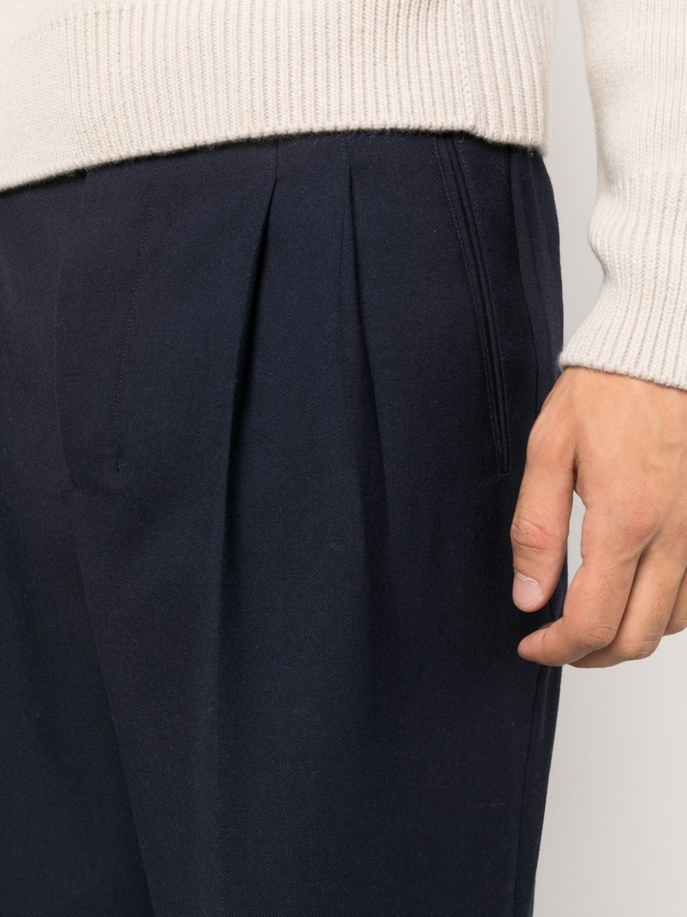 straight-leg tailored trousers - 5