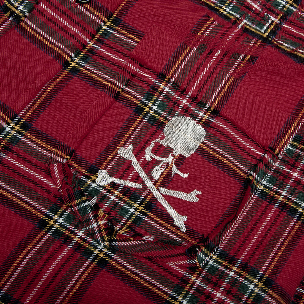 PLAID SHIRT - RED - 3