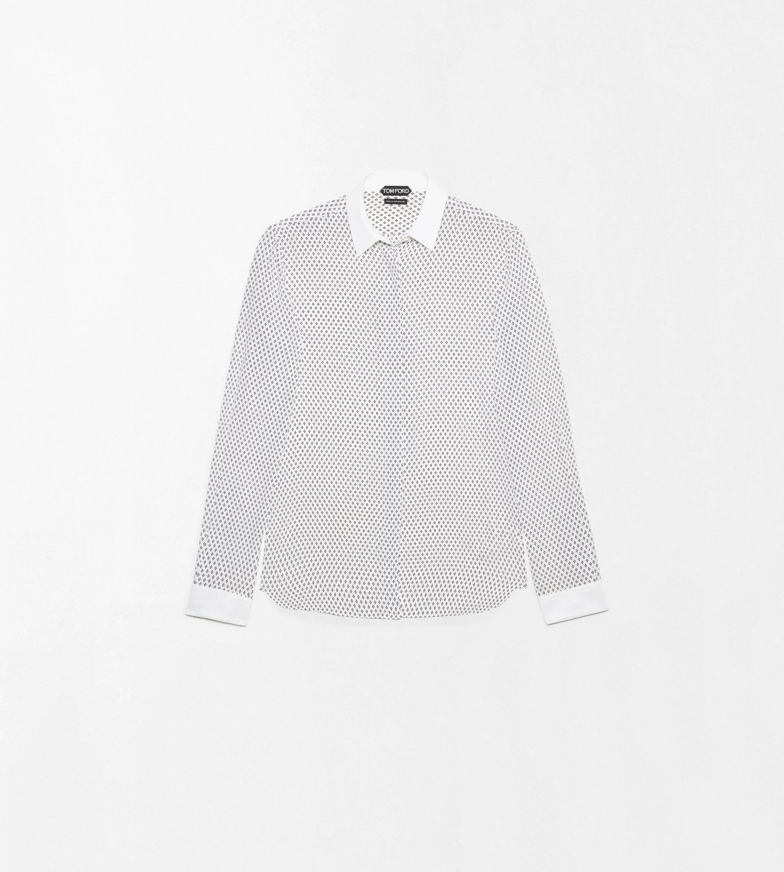 PRINTED MULTI ARGYLE SILK CREPE DE CHINE SHIRT - 1