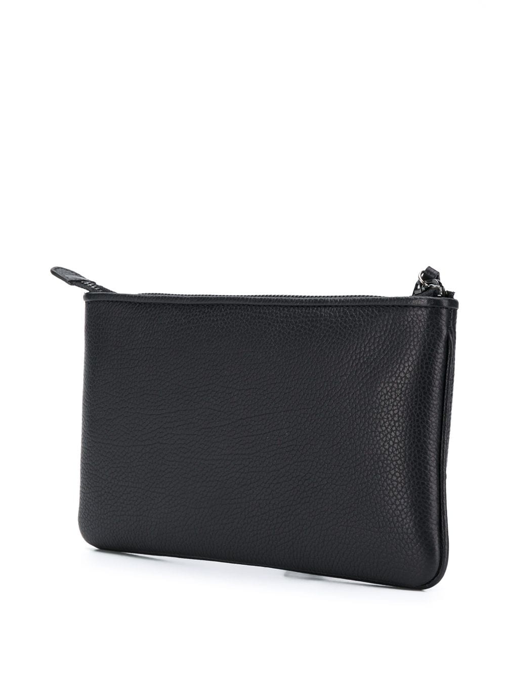 logo embossed clutch bag - 3